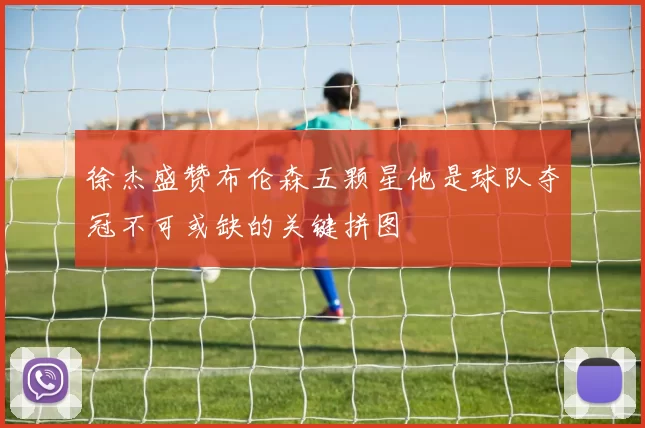 徐杰盛赞布伦森五颗星他是球队夺冠不可或缺的关键拼图